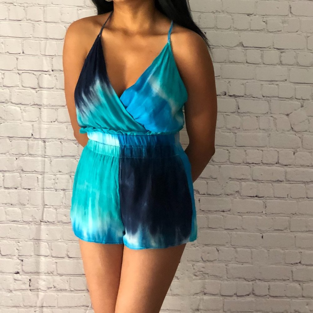 Beach Me, Babe Aqua Crush Romper - Picture 9 of 11